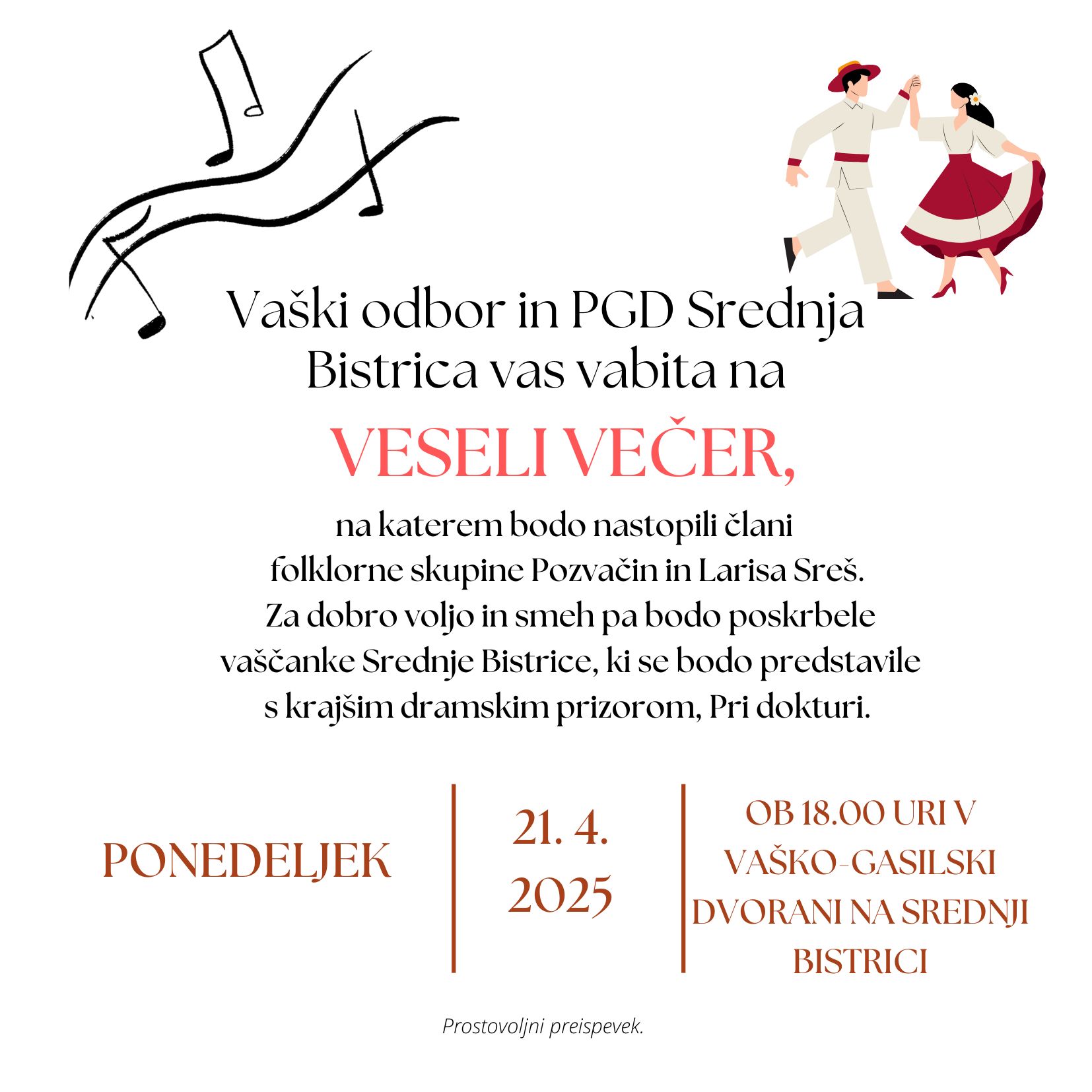 Vaški odbor in PGD Srednja Bistrica 
